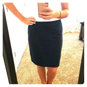 Navy Banana Republic Skirt